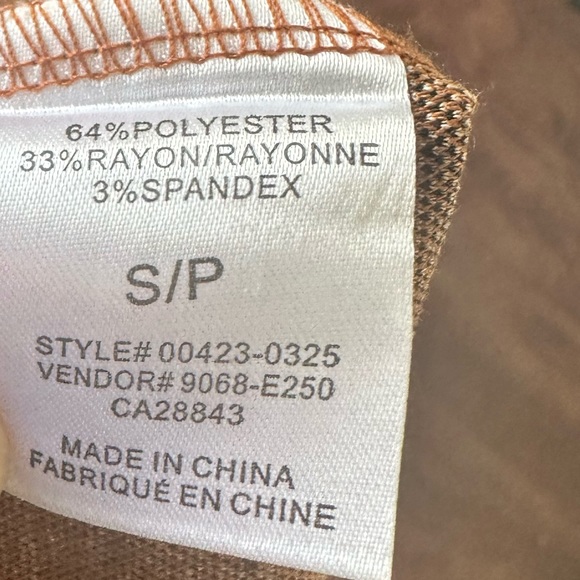 Eclipse Plaid Burnt Orange longline Blazer. Size Small. - Picture 6 of 6